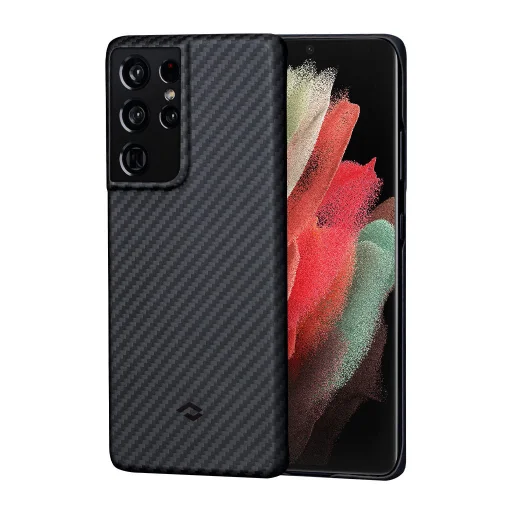 Samsung S21 Ultra Pitaka tok fekete/ szürke színben (KS2101U) - 1