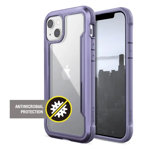 X-Doria Raptic Shield Pro iPhone 13 alumínium tok lila - 7