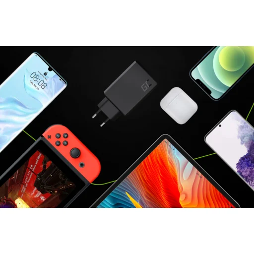 Green Cell 3x USB hálózati töltő adapter 30W fekete - 4