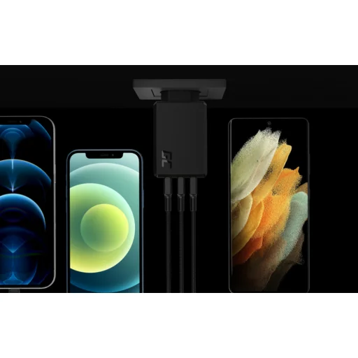 Green Cell 3x USB hálózati töltő adapter 30W fekete - 5