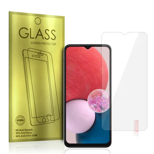 Samsung Galaxy A12 Glass Gold kijelzővédő üvegfólia 2.5D - 1