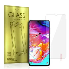 Ochranná sklenená fólia na displej Samsung Galaxy A70 Glass Gold