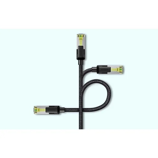 UGREEN NW150 fonott hálózati kábel, Ethernet RJ45, Cat.7, F/FTP, 1m (fekete) - 6