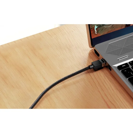 UGREEN NW150 fonott hálózati kábel, Ethernet RJ45, Cat.7, F/FTP, 1m (fekete) - 3