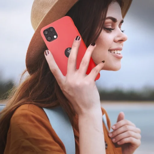 iPhone 12/ 12 Pro Forcell Soft szilikon tok piros - 3