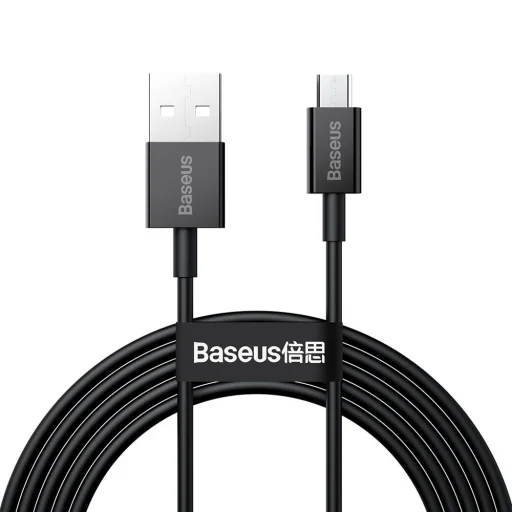 Baseus Superior Series USB - micro USB gyorstöltő adatkábel 2A 2m fekete (CAMYS-A01) - 1