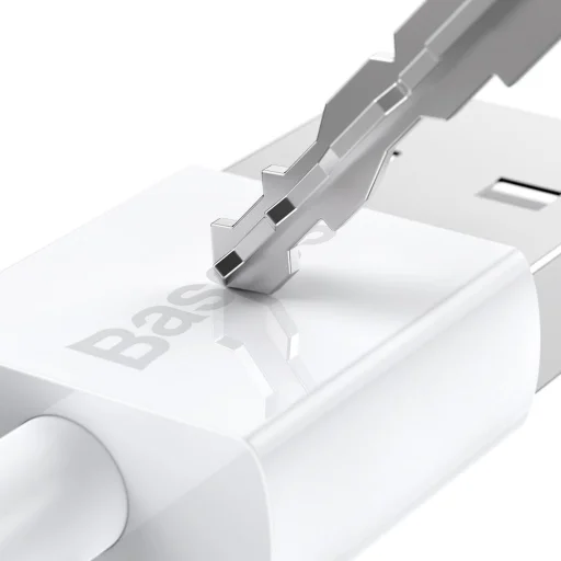 Baseus Superior Series USB - micro USB gyorstöltő adatkábel 2A 2m fehér (CAMYS-A02) - 3
