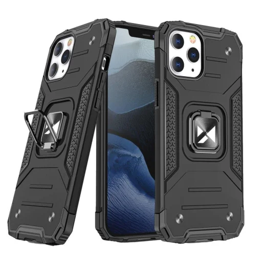 iPhone 13 Pro Wozinsky Ring Armor Case Kickstand telefontok fekete - 1