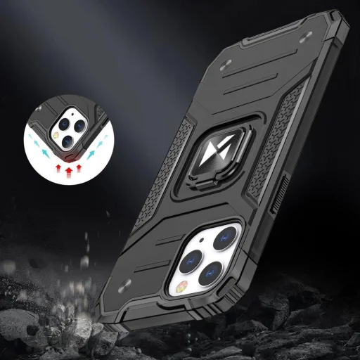 iPhone 13 Wozinsky Ring Armor Case Kickstand telefontok kék - 5