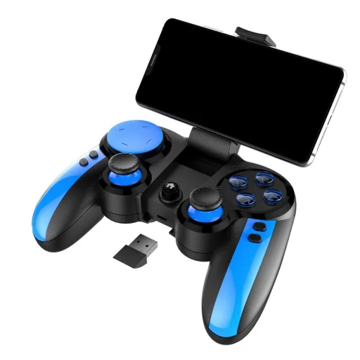 iPega PG-9090 Bluetooth Gamepad, kontroller fekete-kék (Android, iOS) - 2