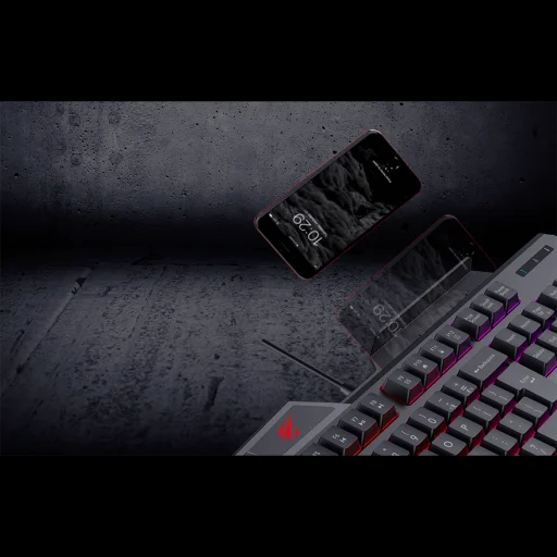 Havit Gamenote KB852CM 2 az 1-ben Gamer készlet vezetékes billentyűzet, egér, angol nyelvű - 4