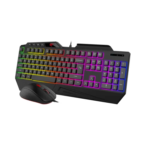 Havit Gamenote KB852CM 2 az 1-ben Gamer készlet vezetékes billentyűzet, egér, angol nyelvű - 1