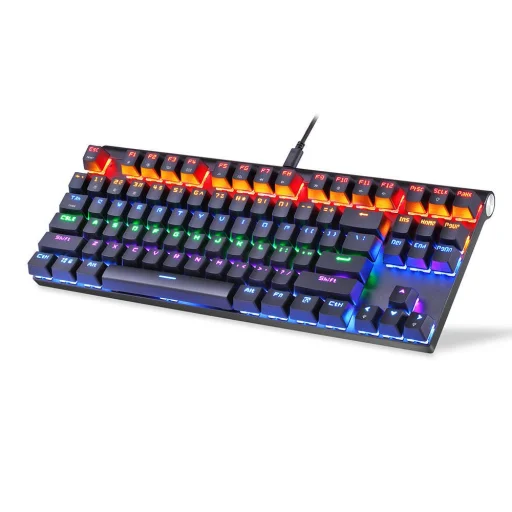 Motospeed K83 mechanikus Gamer RGB vezeték nélküli bluetooth billentyűzet, angol - 3