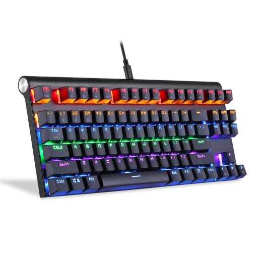 Motospeed K83 mechanikus Gamer RGB vezeték nélküli bluetooth billentyűzet, angol - 1