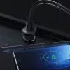 Choetech autós szivargyújtós gyorstöltő USB Type C PD / USB QC3.0 3A 36W fekete (TC0005) thumbnail