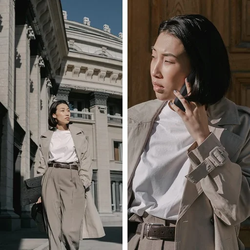 iPhone 13 Pro Spigen Cyrill Leather Brick bőr tok fekete - 6