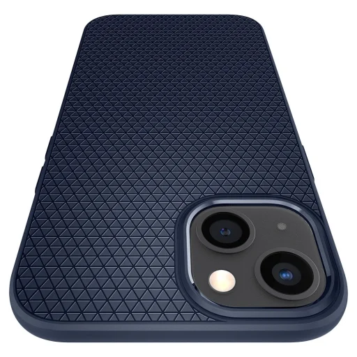 iPhone 13 Spigen Liquid Air flexibilis TPU gél tok sötétkék - 8