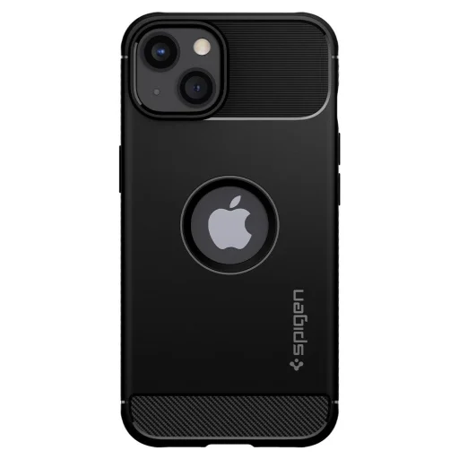 iPhone 13 Spigen Rugged Armor tok matt fekete - 2