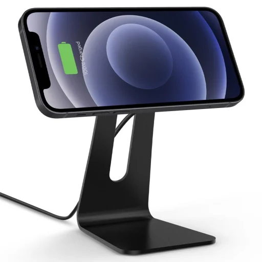 Spigen S310W Onetap MagSafe mágneses töltő 7.5W és tartó fekete - 4