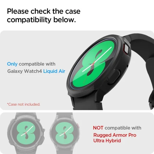 Samsung Galaxy Watch 4 40mm Spigen Glas.TR EZ FIT 2x üvegfólia - 10