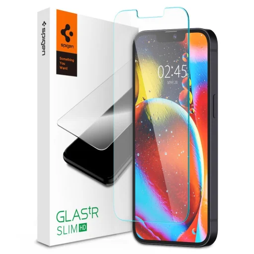 iPhone 13 / 13 Pro / 14 / 16e Spigen Glass.Tr Slim kijelzővédő üvegfólia (AGL03391) - 1