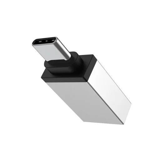 Borofone BV3 USB-A - USB Type-C OTG adaptér strieborný - 5