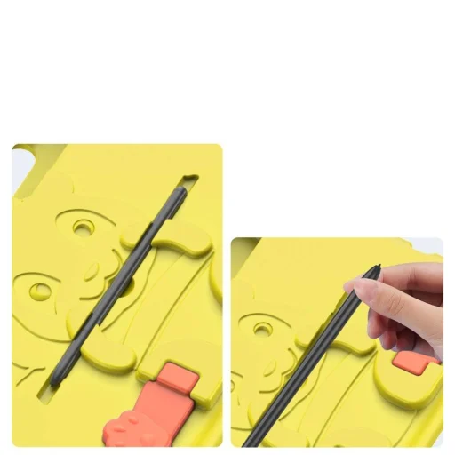 Apple iPad 9.7'' Dux Ducis Panda Szilikon tok gyerekeknek citromsárga - 6