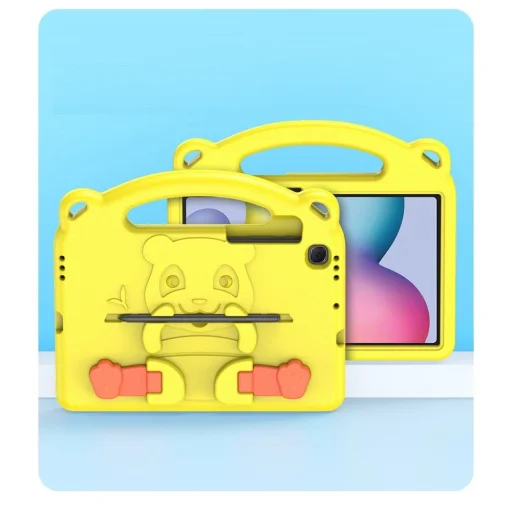 Apple iPad 9.7'' Dux Ducis Panda Szilikon tok gyerekeknek citromsárga - 8