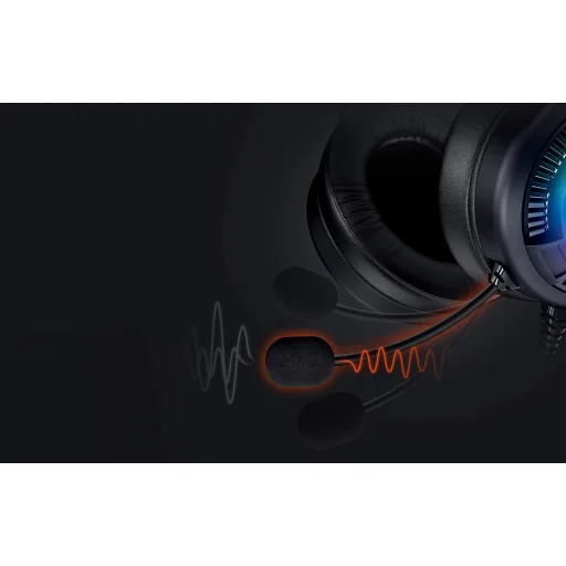 Dareu EH416 Gamer fejhallgató RGB világítással, USB (fekete) - 6