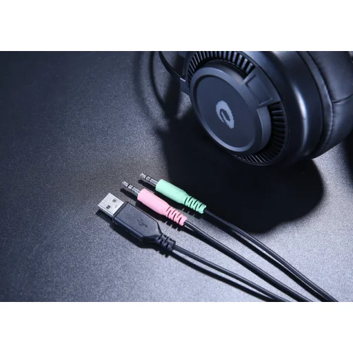 Dareu EH416 Gamer fejhallgató RGB világítással, USB (fekete) - 9