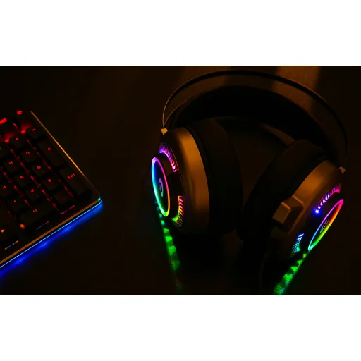 Dareu EH416 Gamer fejhallgató RGB világítással, USB (fekete) - 4