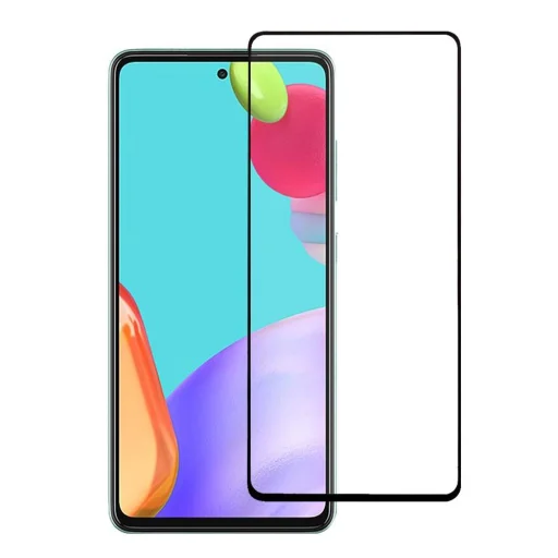 Samsung Galaxy A52 5D Full Glue kijelzővédő üvegfólia fekete - 10