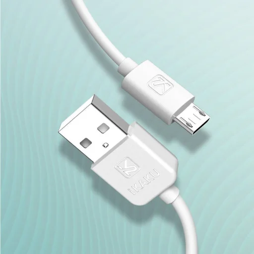 KAKU USB - Micro USB kábel 2.4A 1m fehér (KSC-285) - 8