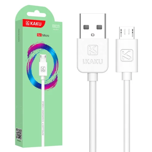 KAKU USB - Micro USB kábel 2.4A 1m fehér (KSC-285) - 1