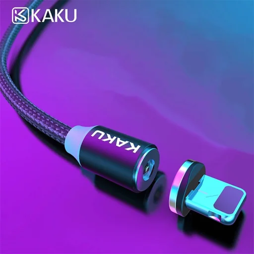 Ksc 3in1 Mágneses kábel USB Type C + Lightning + Micro USB 3A 1m piros - 6