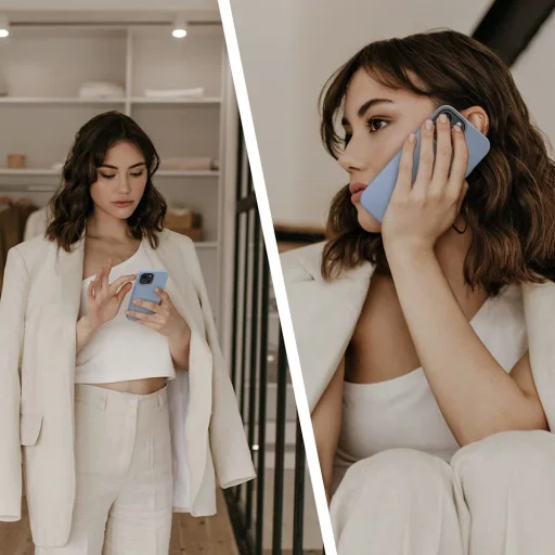 iPhone 13 Pro Max Spigen Cyrill Color Brick tok égkék (ACS03177) - 7