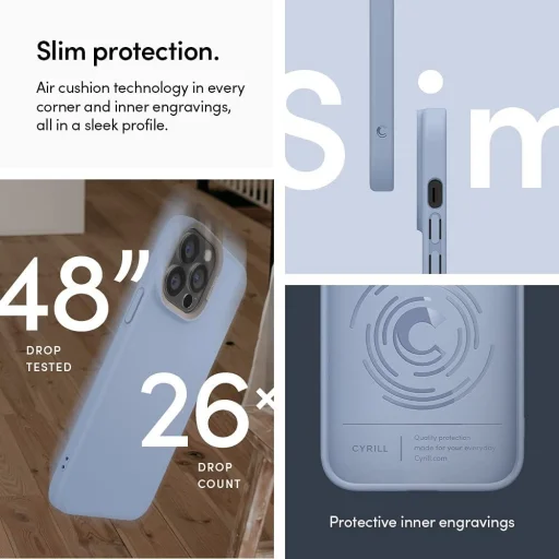 iPhone 13 Pro Max Spigen Cyrill Color Brick tok égkék (ACS03177) - 3