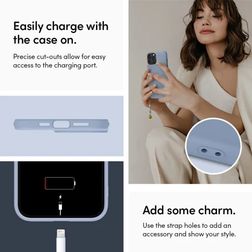 iPhone 13 Pro Max Spigen Cyrill Color Brick tok égkék (ACS03177) - 4