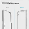 iPhone 16e / 13 / 13 Pro / 14 Spigen Alm Glass FC üvegfólia fekete (AGL03725)