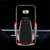 Univerzális S5 automata autós telefontartó és vezeték nélküli 10 W Qi töltő fekete thumbnail