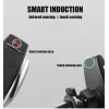 Univerzális S5 automata autós telefontartó és vezeték nélküli 10 W Qi töltő fekete thumbnail