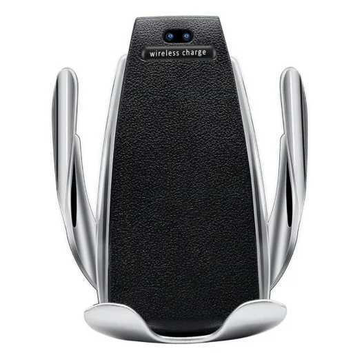 Univerzális S5 automata autós telefontartó és vezeték nélküli 10 W Qi töltő fekete - 10