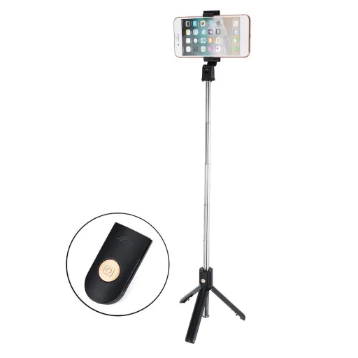 Selfie K07 bot és tripod bluetooth távirányítóval fekete - 11
