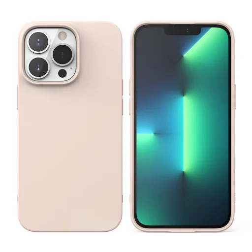 iPhone 13 Pro Ringke Air S Ultravékony TPU gél tok rózsaszín (AS549E67) - 9