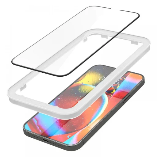 iPhone 13 Pro Max/14 Plus Spigen Alm Glass FC 2x tvrdené sklo čierne (AGL03377) - 7