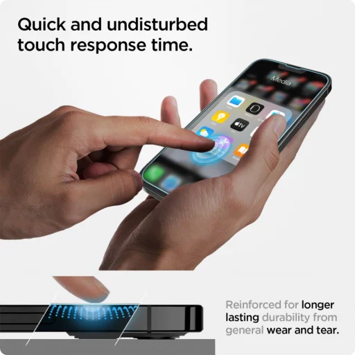 iPhone 13 Mini Spigen Glas.Tr 2x üvegfólia (AGL03396) - 8