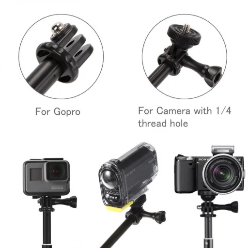 Tech-Protect Monopod és Selfie bot Gopro Hero-hoz fekete - 2