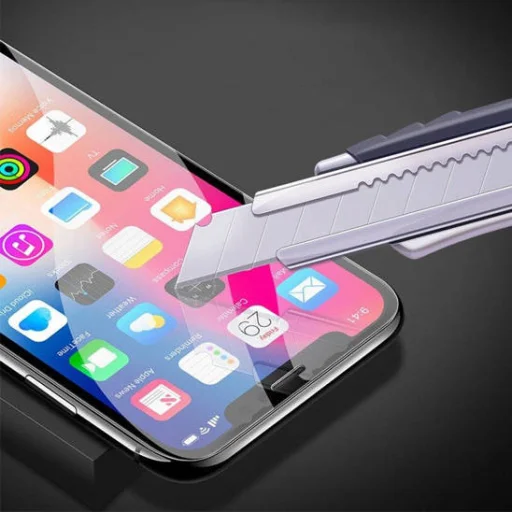 iPhone SE 2022 / SE 2020 / 7 / 8 Glass Ceramic Hybrid 9D üvegfólia kerámiával fehér - 3