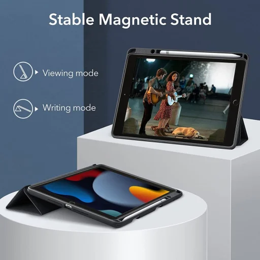 iPad 10.2 2019 / 2020 / 2021 ESR Rebound Hybrid tok fekete - 3