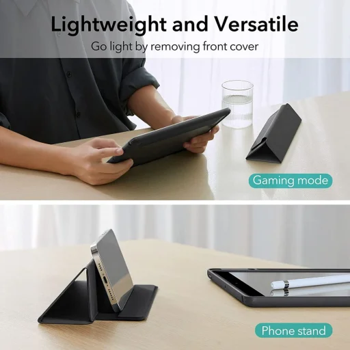 iPad 10.2 2019 / 2020 / 2021 ESR Rebound Hybrid tok fekete - 4